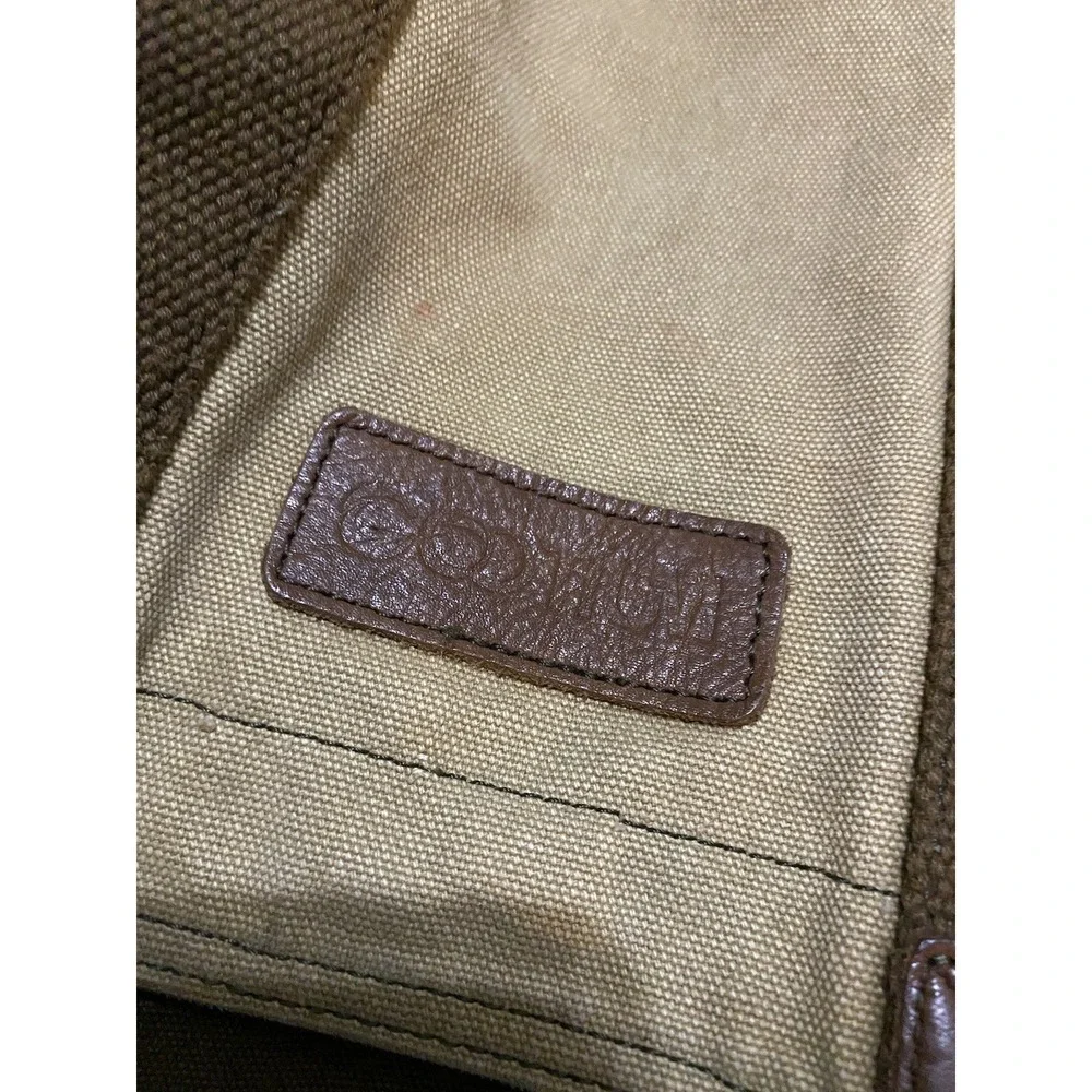 Gootium Canvas Rucksack Backpack Bag Drawstring Buckle Close Messenger Outdoor